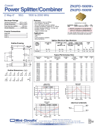 Datasheet ZN2PD-1900+ manufacturer Mini-Circuits